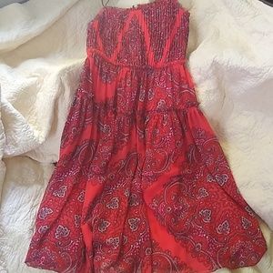 Banana Republic chiffon tiered dress sz 10